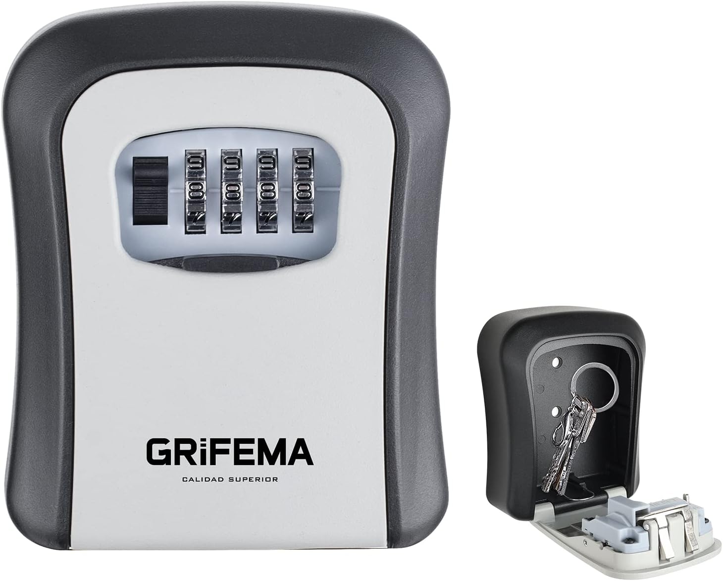 Caja de seguridad con combinación para guardar una llave de repuesto